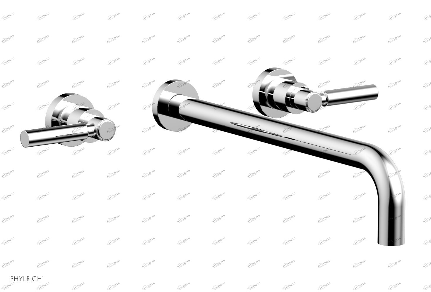 Комплект и ручки BASIC Phylrich  DWL130-14-026 Хромированный