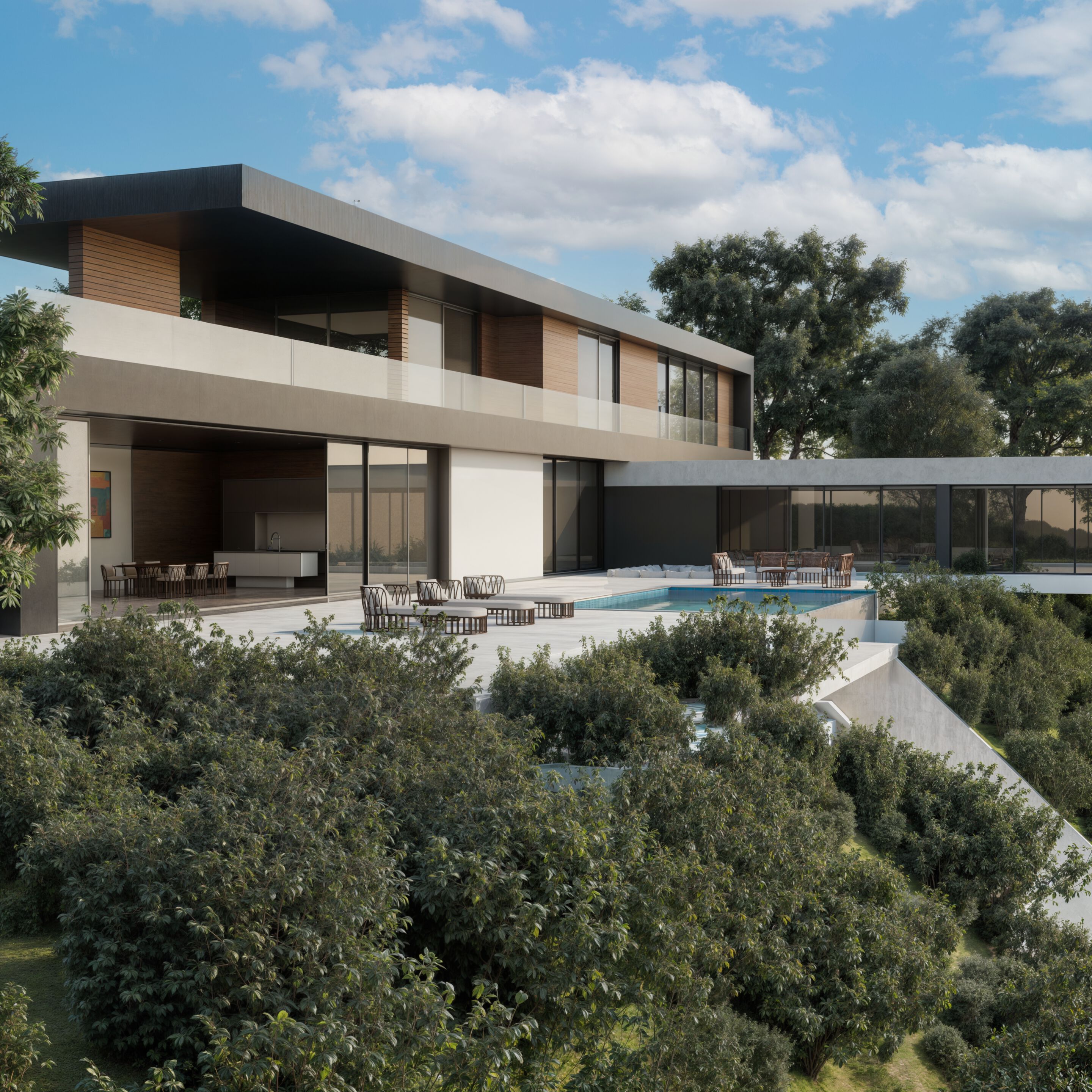 2-местный тканевый садовый диван YAAZ Koru ARCH-00053208 - Вид №2