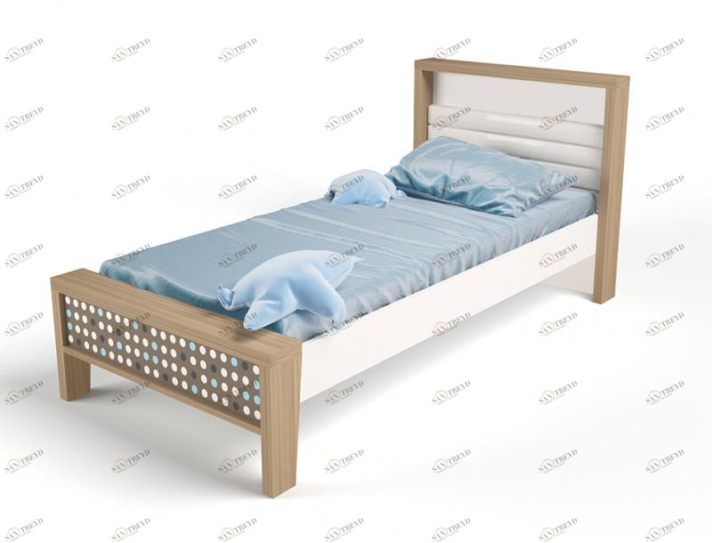 Кровать ABC-KING 190х90 №1MIX №1 ( розовый) 4631148108066