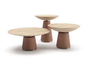 Высокий круглый журнальный столик