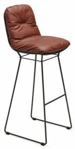 Freifrau Высокий табурет из саночной кожи Leyasol