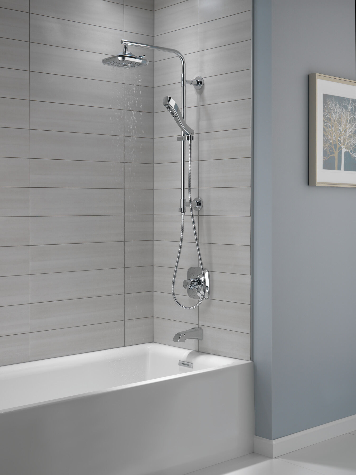 52690-RB H2Okinetic® 3-х позиционная душевая лейка Raincan Delta Faucet Universal Showering Венецианская бронза  - Вид №4