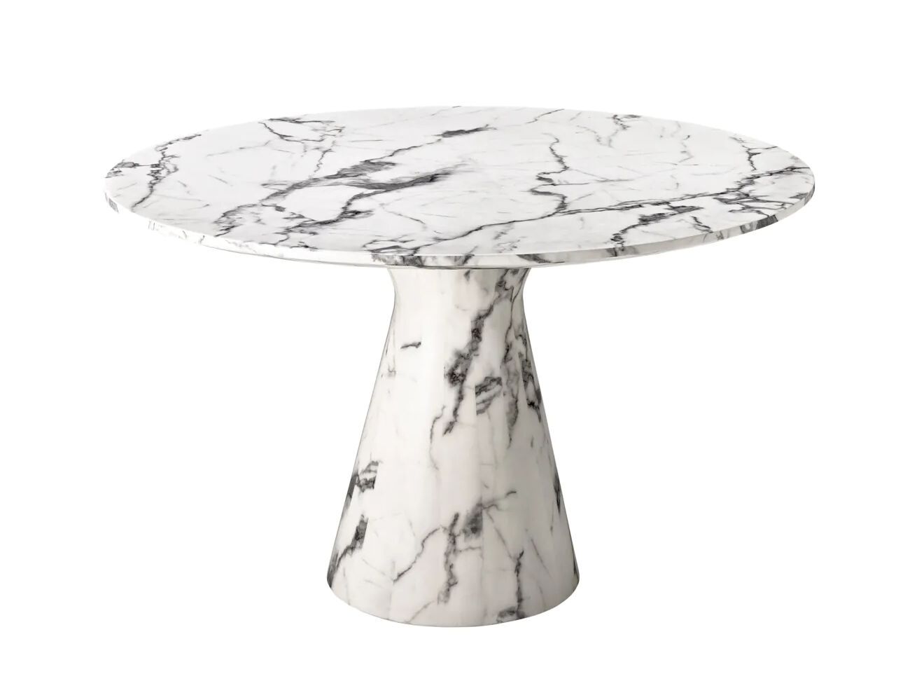 Круглый обеденный стол из искусственного мрамора Eichholtz TURNER ARCH-00027485