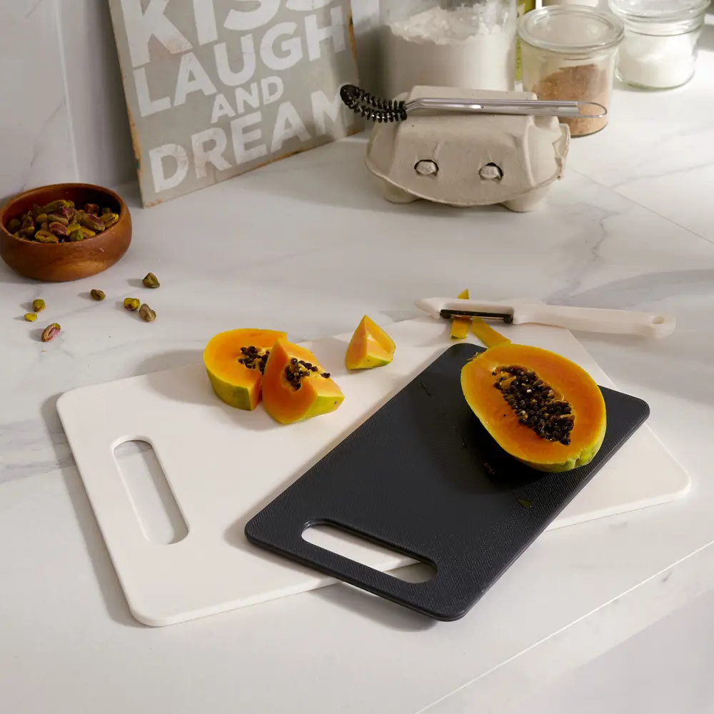 Набор досок Delinia 24x35x1.2см/24x15x1.2 см пластик цвет серый/белый 2 шт STLM-2004383 - Вид №5