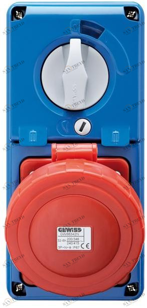 GEWISS Промышленная электрическая розетка Prese, spine e interruttori sun-id-1500844