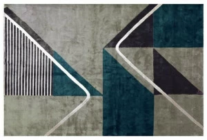 Arte di tappeti Прямоугольный коврик ручной работы с геометрическими мотивами Dafè G2591