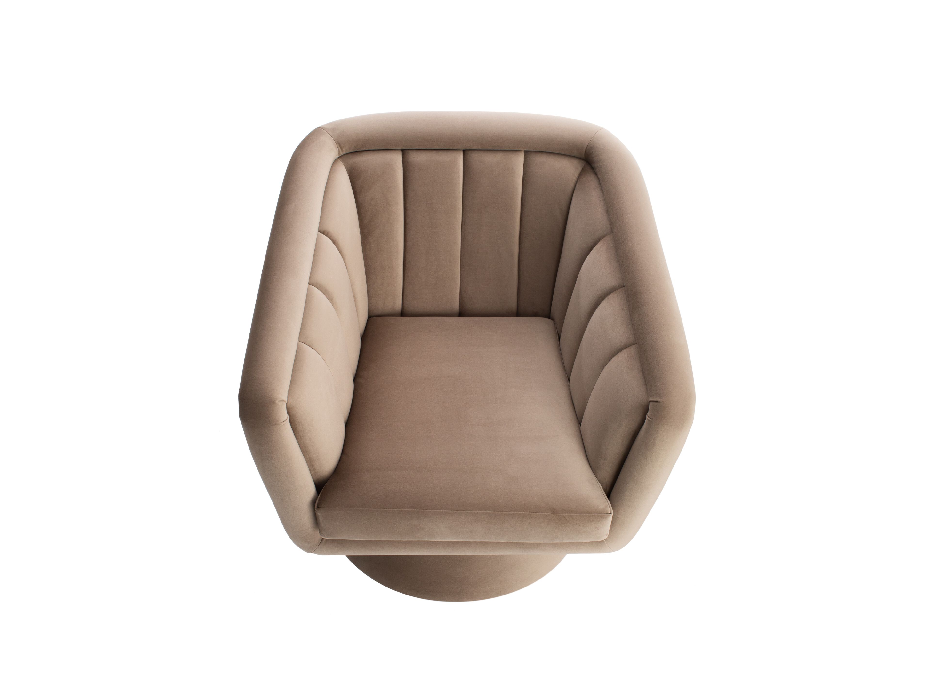 Тканевое вращающееся кресло с подлокотниками Casa Magna CAPRICE ARCH-00066275 - Вид №1