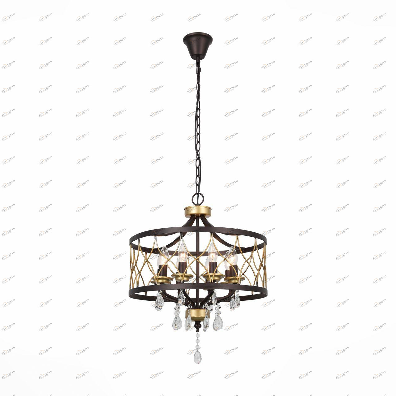 Подвесная люстра ST Luce Grassо SL789.423.08 ST LUCE ДИЗАЙНЕРСКИЕ, GRASSО 108689 Коричневый 