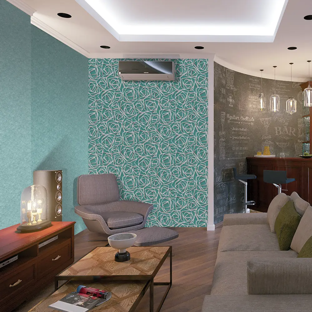 Обои флизелиновые Erismann Elegance зелёные 1.06 м 4538-7 STLM-2178382 - Вид №1