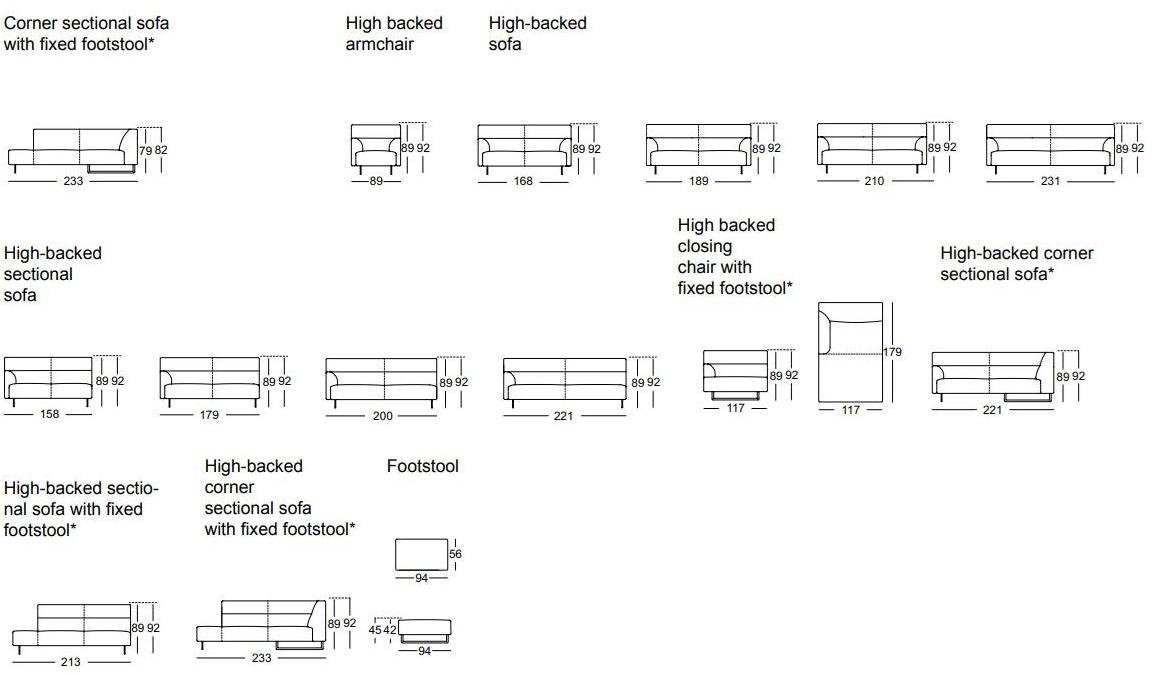 Rolf Benz Салазки для дивана из ткани sun-id-1446483 - Вид №1