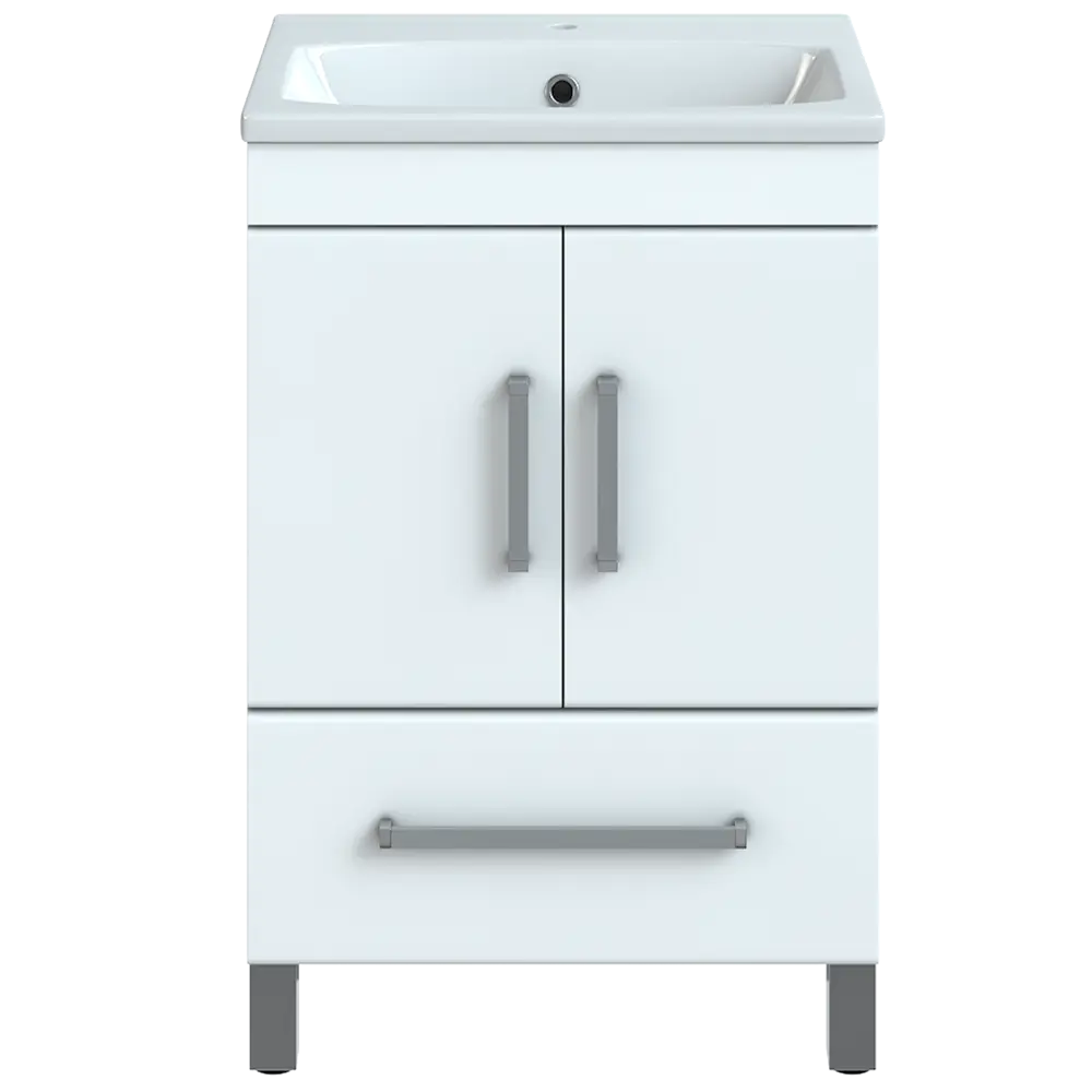 Тумба под раковину напольная Vigo Eggo 60 см цвет белый STLM-2019822