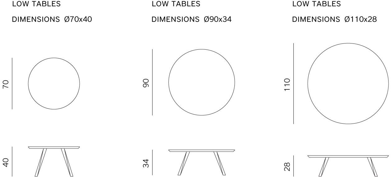 prostoria Круглый журнальный столик Oblique sun-id-1376564 - Вид №5
