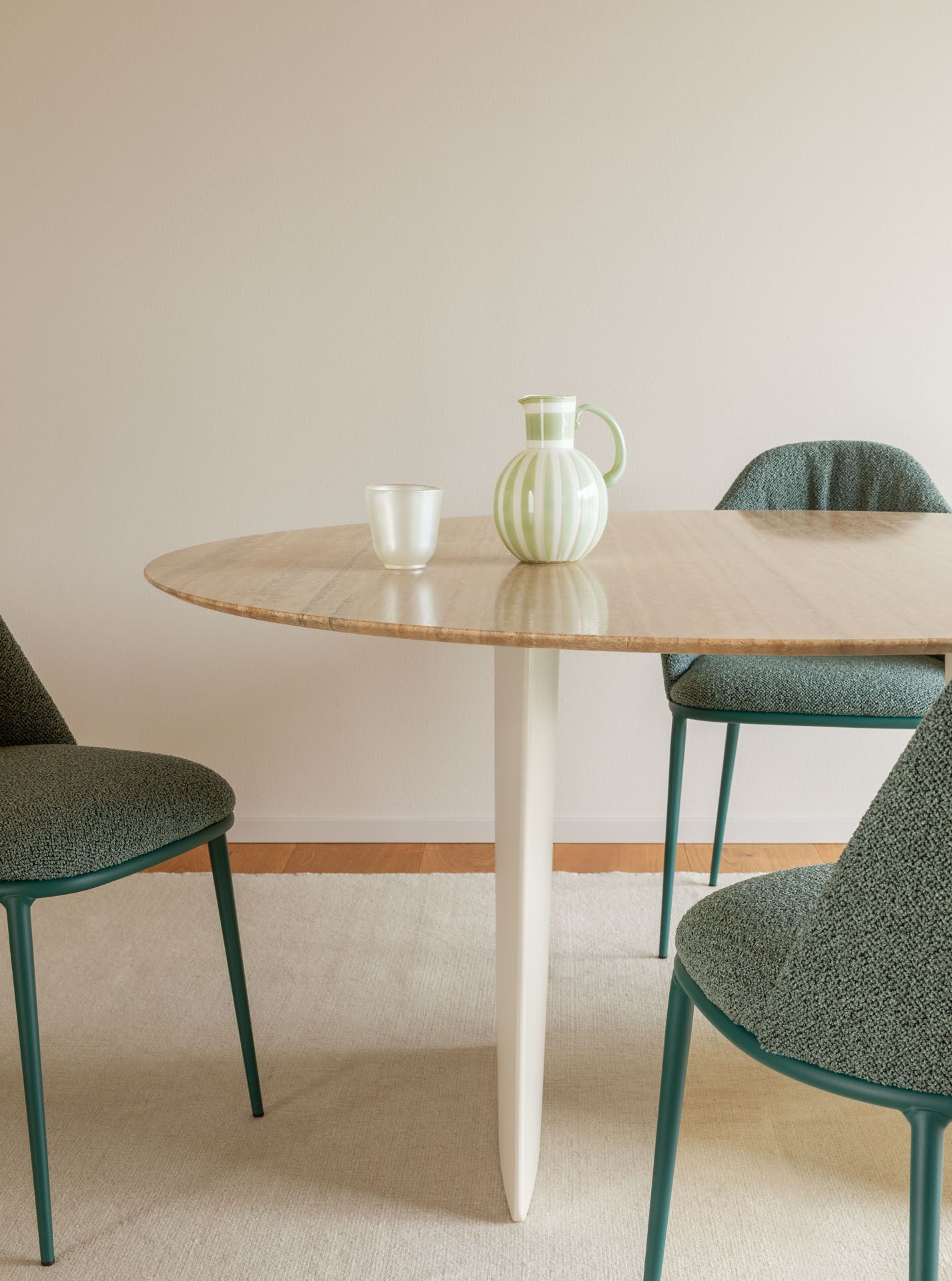 Круглый стол с металлическим основанием Midj фольга ARCH-00128392 - Вид №2