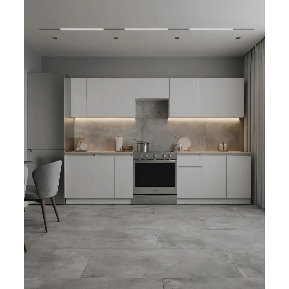 Кухонный шкаф навесной Миус 80x67.6x29 см ЛДСП цвет белый Santreyd STLM-2169408 - Вид №9