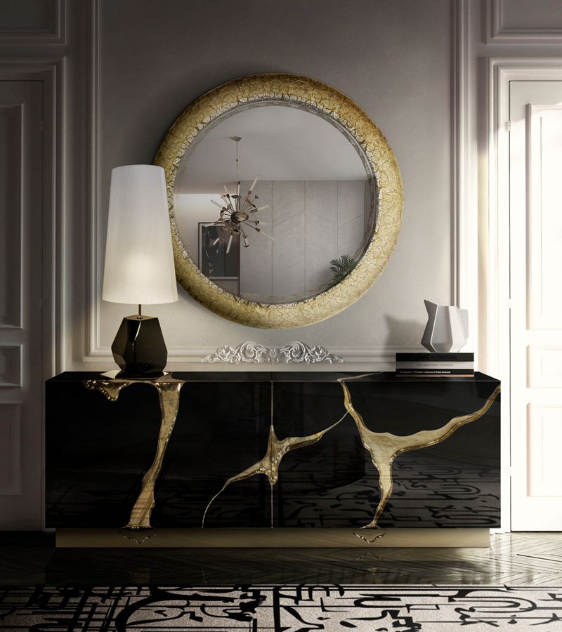 0-059 Буфет Lapiaz черный серебристый Boca Do Lobo  - Вид №10