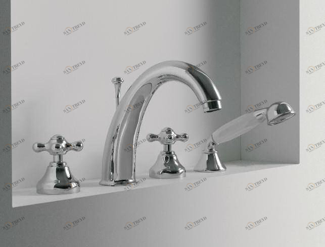 ZAZZERI Комплект для ванны с ручным душем на 4 отверстия 800 sun-id-1476084