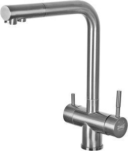 Смеситель ZorG Inox SZR-7039 для кухонной мойки, сталь