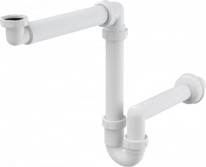 Cифон для умывальника экономящий пространство с накидной гайкой 5/4"