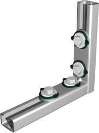 6584011 Монтажные профиля BIS RapidRail® Уголки 90° для создания конструкций из профиля RapidRail WALRAVEN  - Вид №2