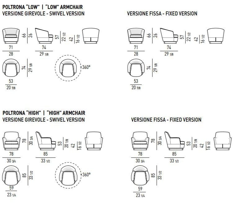 Кресло Minotti Jacques ARCH-00091252 - Вид №14