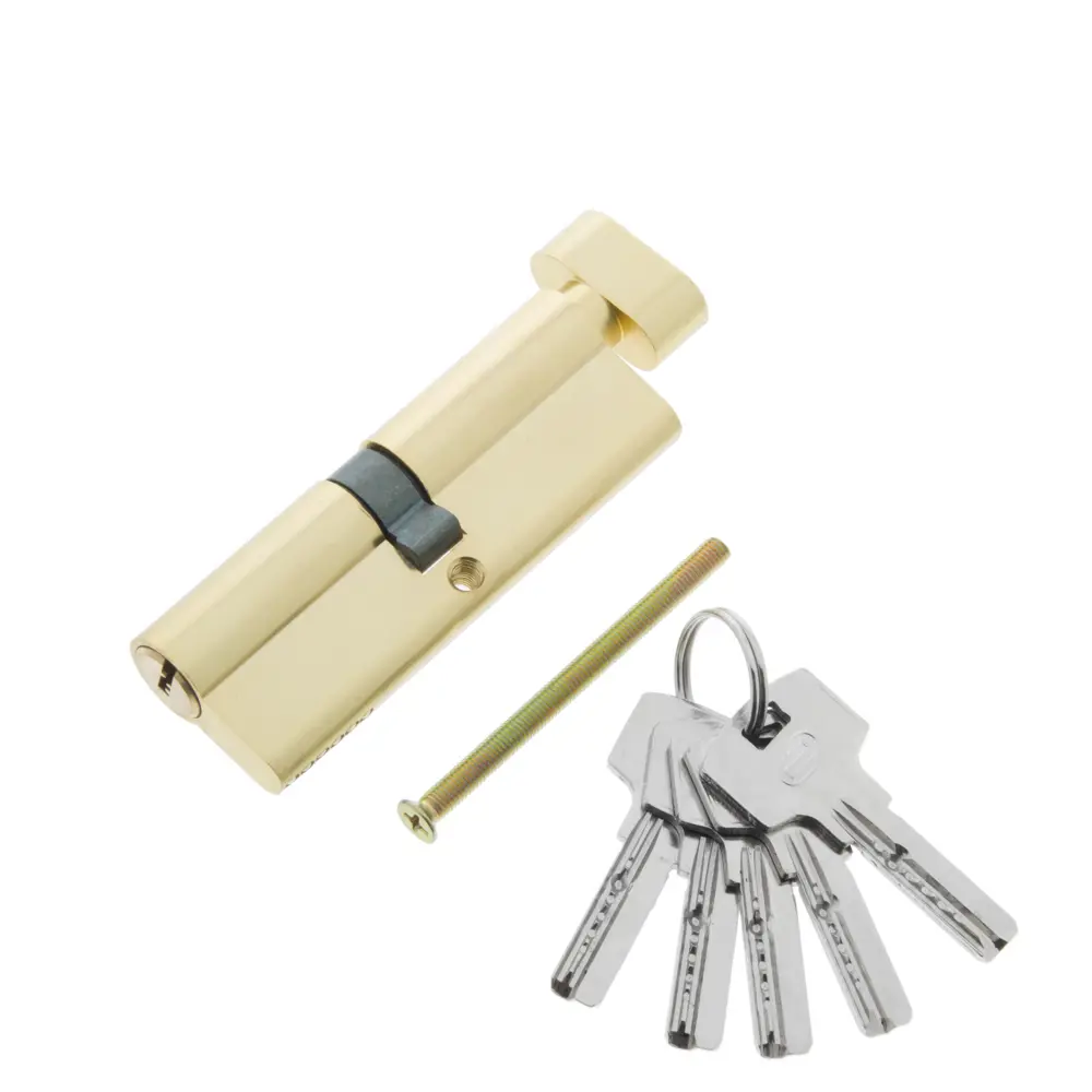 Цилиндр Standers ключ/вертушка 45х45 золото, TT-CAB825 STLM-2089693 - Вид №1