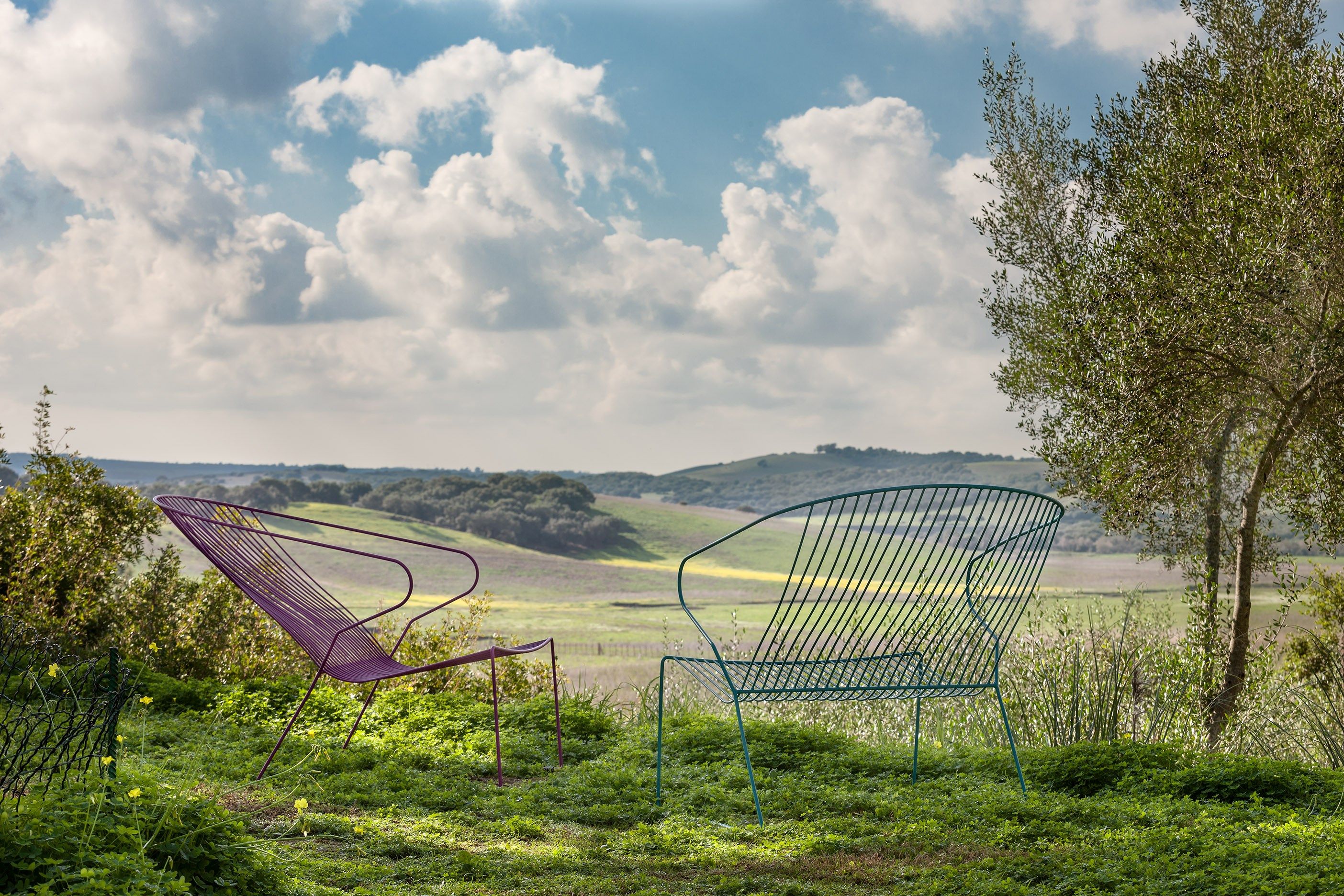 Стальной штабелируемый садовый стул с подлокотниками iSimar Bolonia ARCH-00080085 - Вид №11