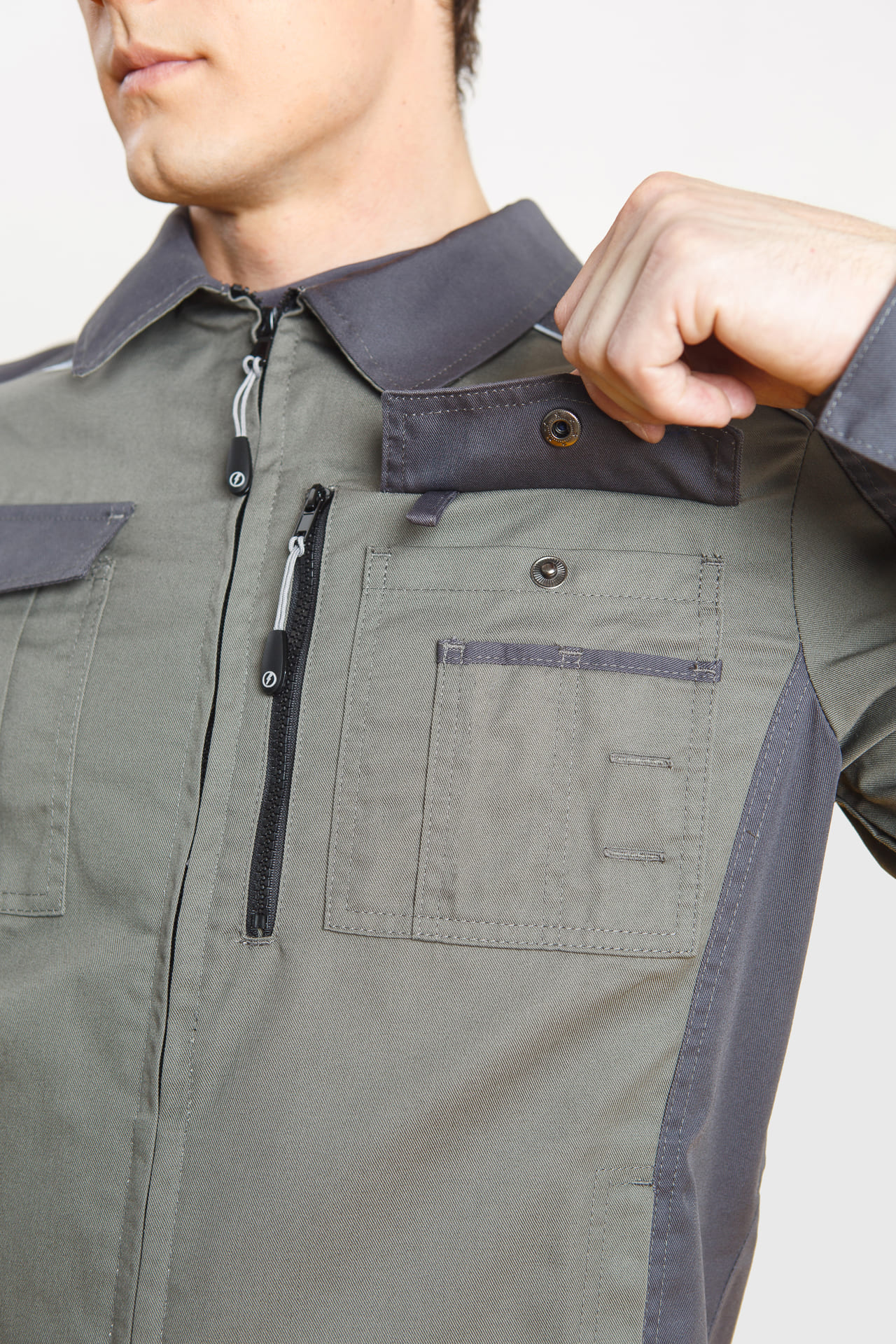 4974815 Костюм  NEW серый хаки графит STATUS  Летняя спецодежда  размер 48-50/182-188  - Вид №10