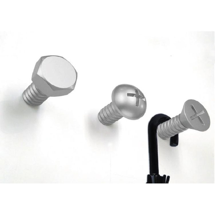 Набор вешалок Screw 3 шт. белый Qualy QL10064WH - Вид №2