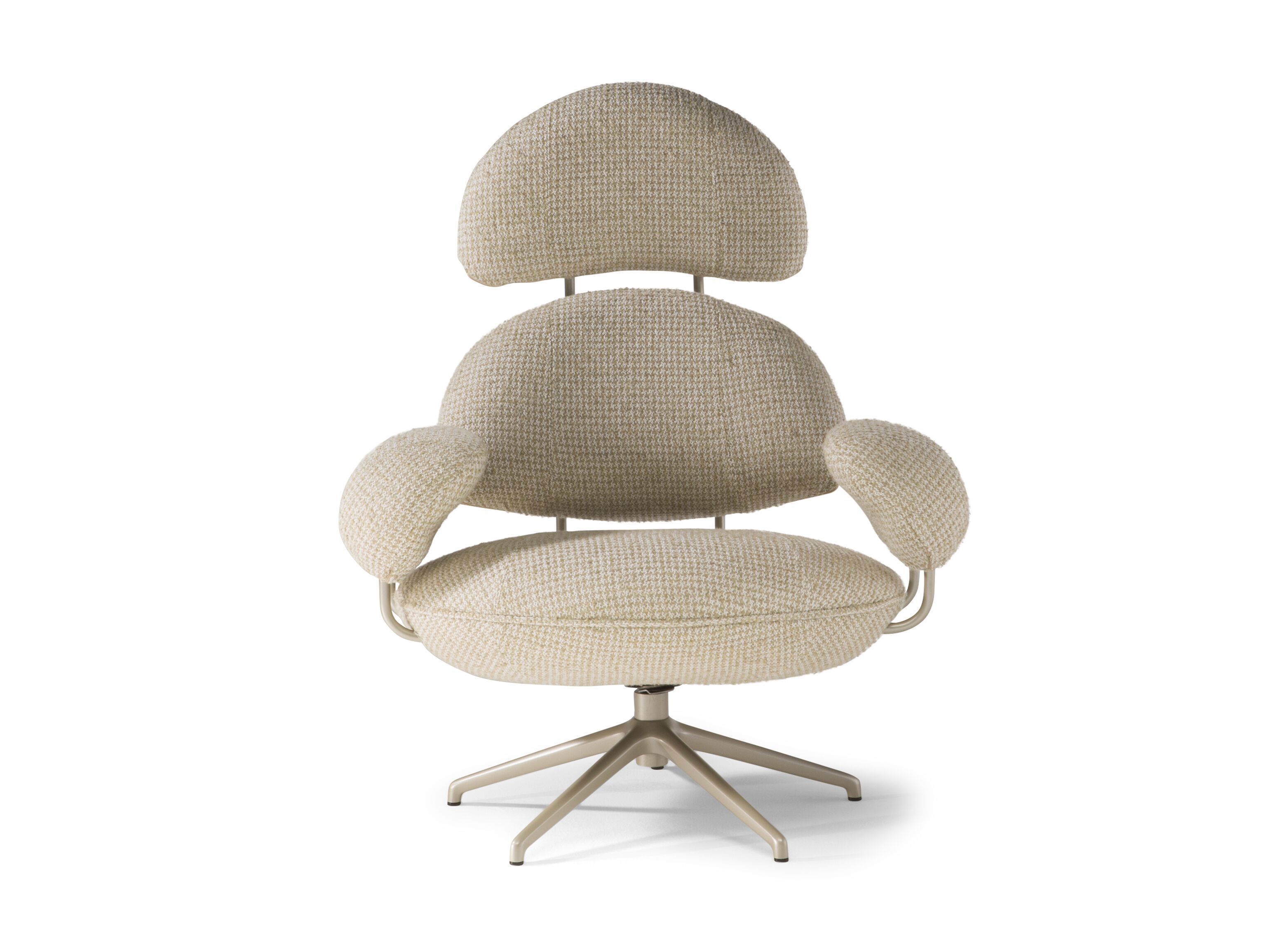 Тканевое вращающееся кресло Natuzzi Italia Posidonia ARCH-00001732 - Вид №1