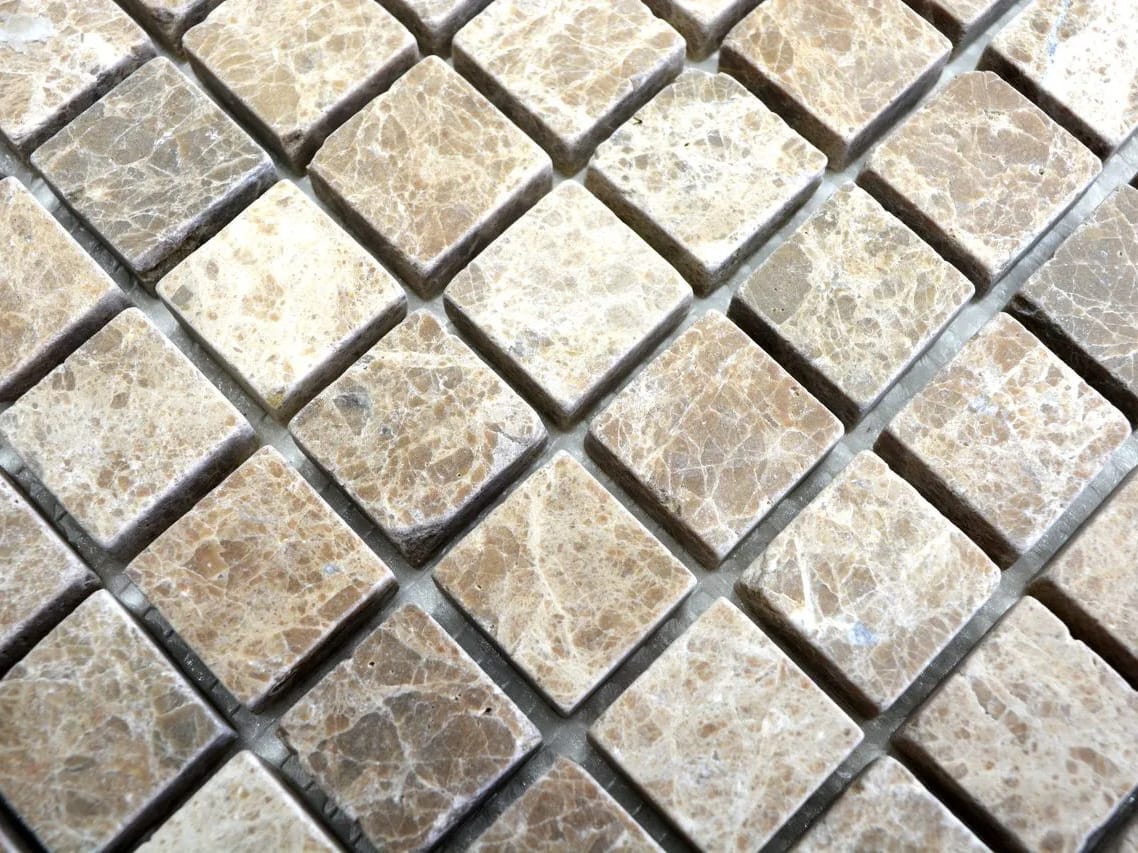 Темная мраморная мозаика Emperador Mosaix ARCH-00062015