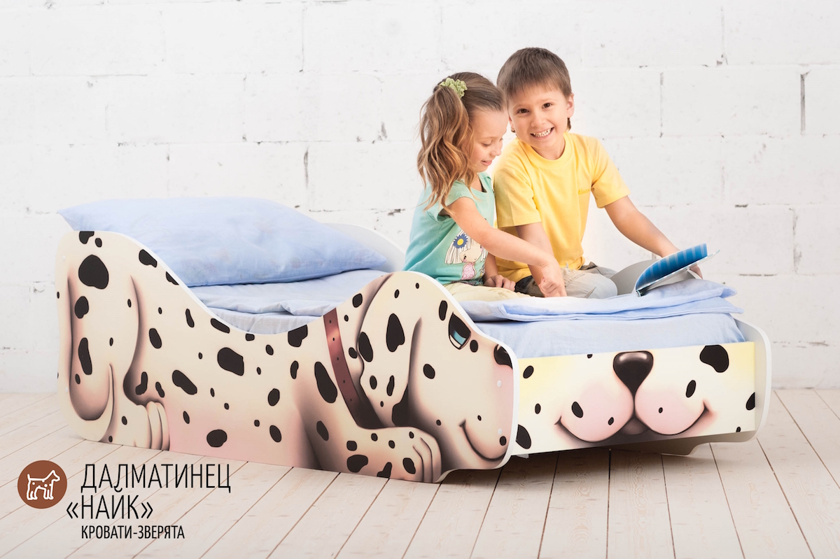 Детская кровать "Далматинец Найк" БЕЛЬМАРКО  326769 Белый Santreyd  - Вид №2