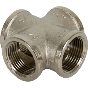 Крестовина Valtec внутренняя резьба 3/4" никелированная латунь VTr.760.N.0005 10515438 STLM-2129227
