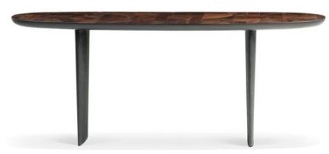 Roche Bobois Овальная консоль из массива дерева Nativ sun-id-1386956 - Вид №1