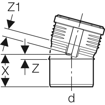 390.120.14.1 Отвод Geberit Silent-PP Geberit  - Вид №11