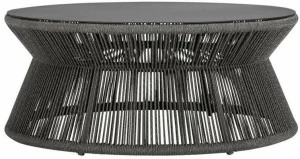 JANUS et Cie Круглый журнальный столик из морского троса и алюминия Knot