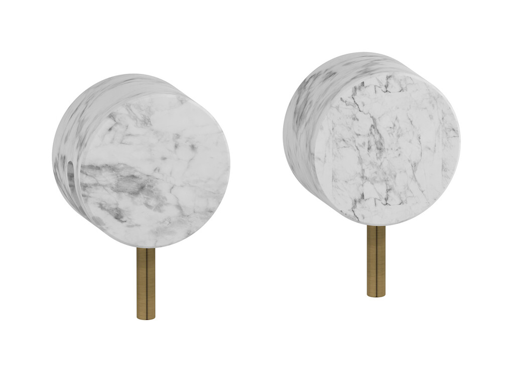 Встроенный смеситель для душа на 2 отверстия на 1 потребителя. WE ARE IB mr400mb_1 Modern Bronze Marmo