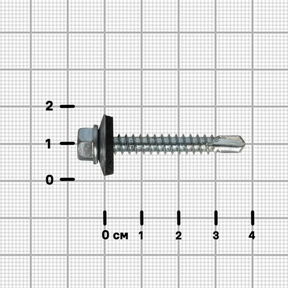 Саморезы кровельные по металлу DILWIS с пресс-шайбой и сверлом 5.5×38 мм (70 шт) 89386440 STLM-1564850 - Вид №1
