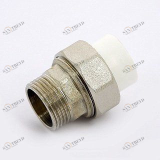 Муфта Н разборная PRO AQUA полипропиленовая 20х3/4' PA21010