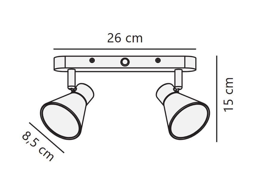 Регулируемая металлическая потолочная лампа Nordlux Eik ARCH-00073441 - Вид №6