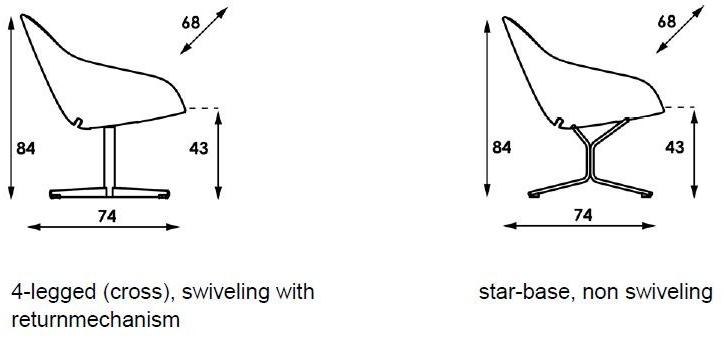 Artifort Кресло поворотное с 4-мя спицами Beso sun-id-1439906 - Вид №3