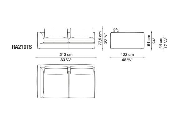 Угловой диван из ткани B&B Italia Ричард ARCH-00040927 - Вид №62