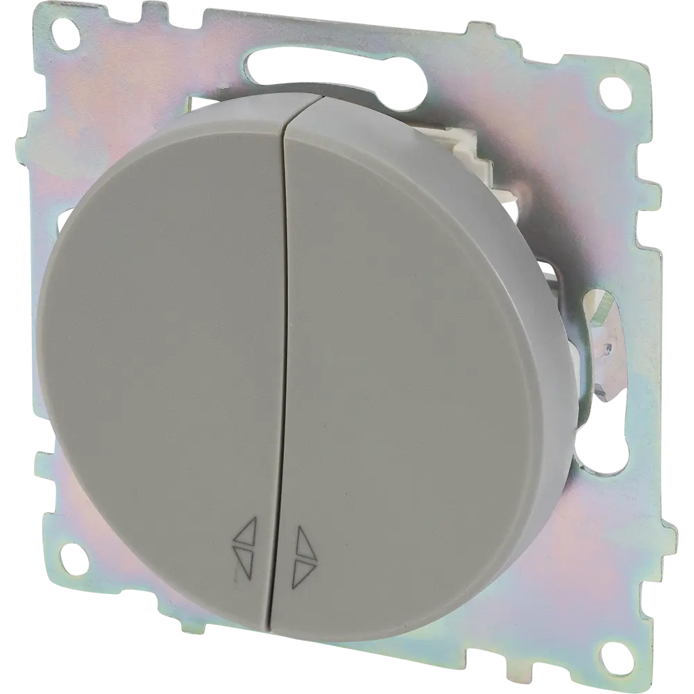 Выключатель проходной встраиваемый Onekey Florence 2 клавиши, цвет серый ONEKEYELECTRO STLM-2206743 - Вид №2