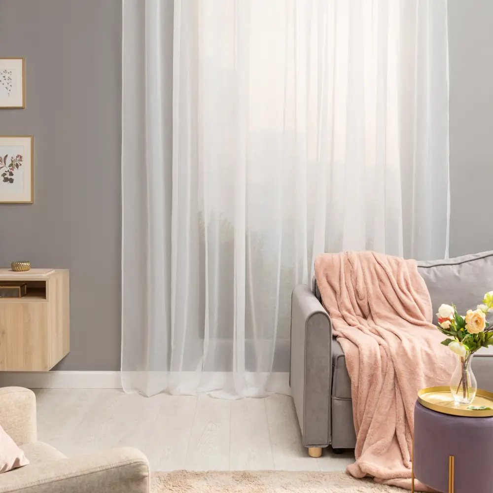 Тюль INSPIRE Polyone на ленте 500×280 см - элегантная легкость для ваших окон 84855335
