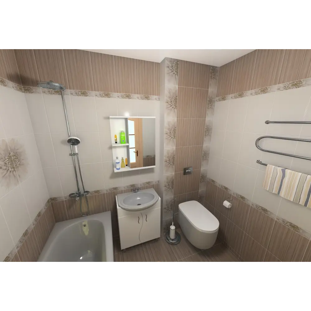 Декор Golden Tile «Зебрано» 25х40 см цвет бежевый 13776035 STLM-2092126  - Вид №3