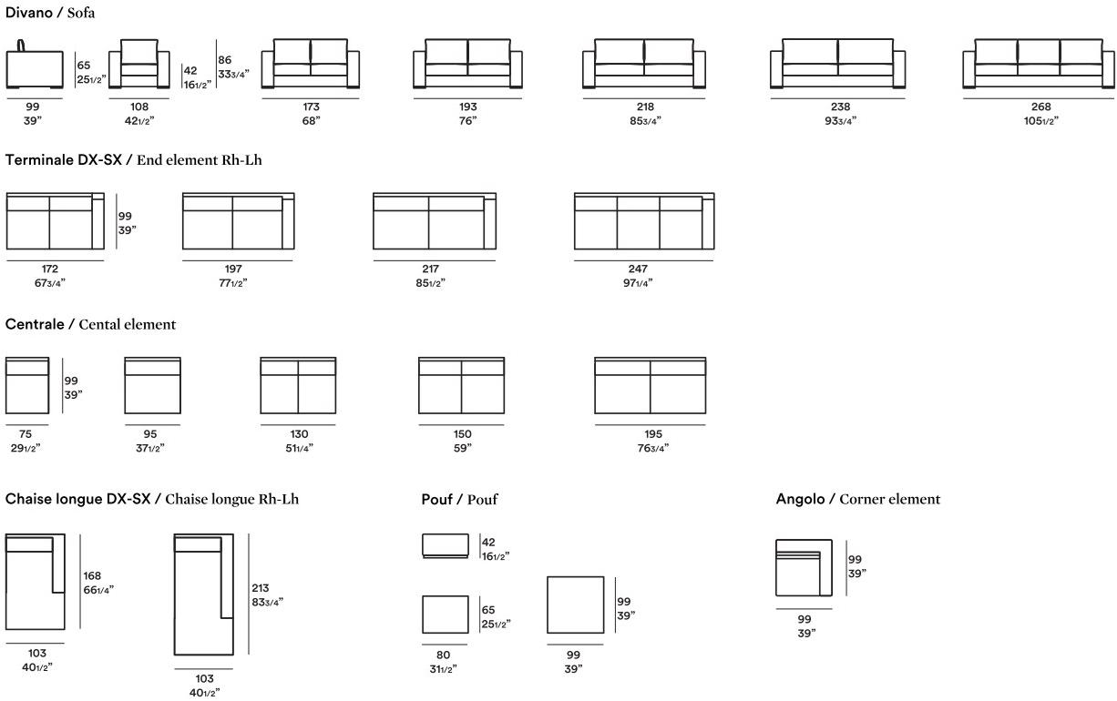 JESSE 3-х местный модульный тканевый диван с шезлонгом Arthur sun-id-1379324 - Вид №3