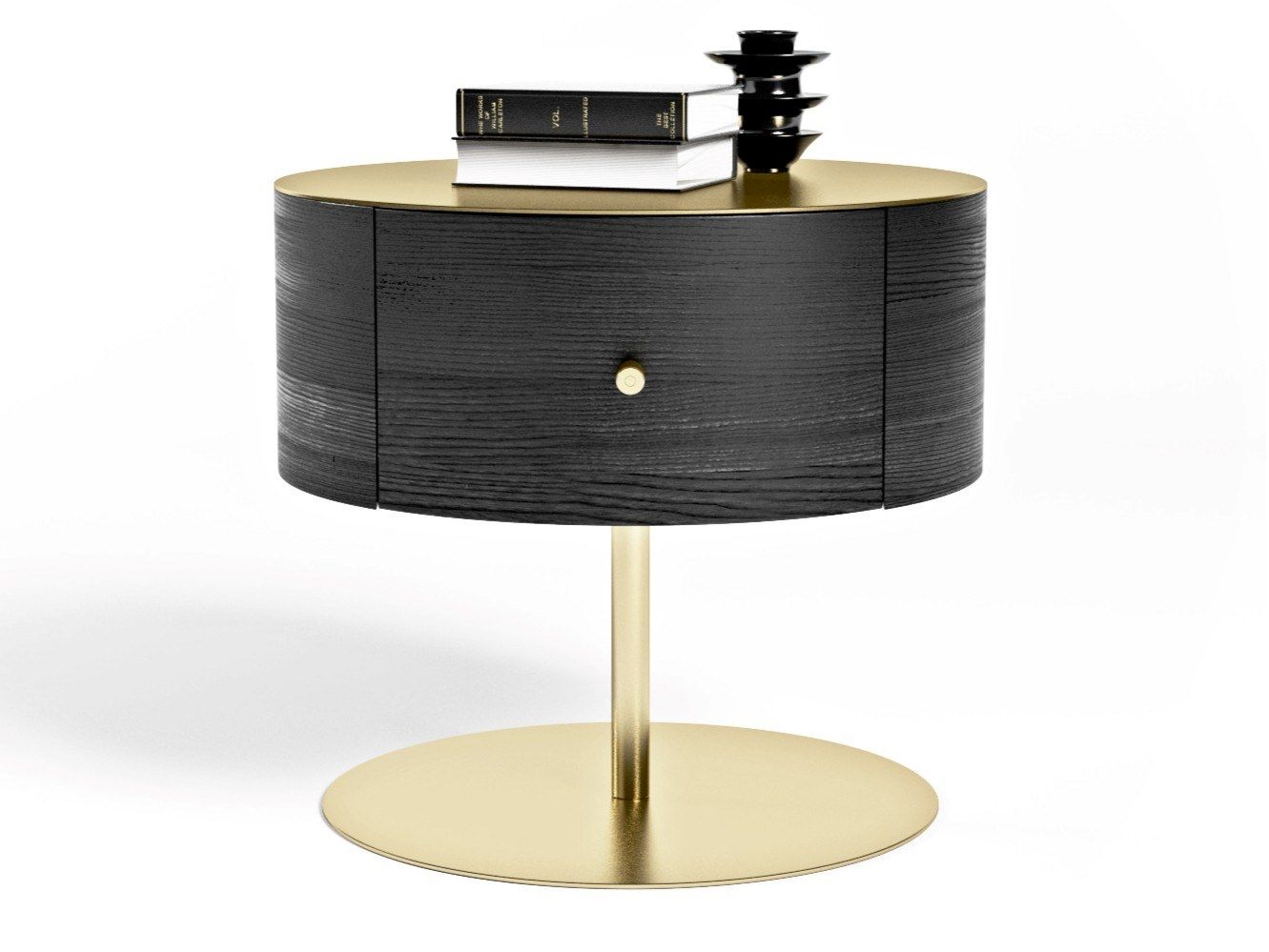 Круглая тумбочка из ясеня Formitalia Overseas ARCH-00133686 - Вид №2