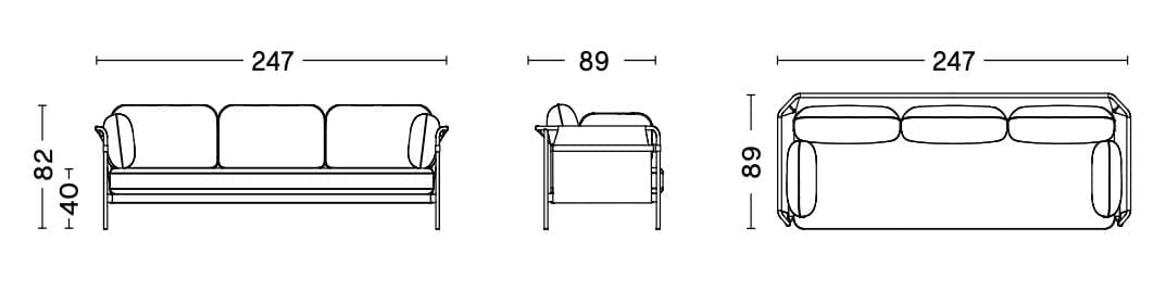 3-местный диван In Stock Hay ARCH-00128454 - Вид №3