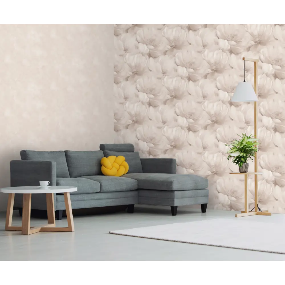 Обои флизелиновые Ateliero Elena бежевые 1.06 м At287038 STLM-2028206 - Вид №5