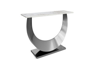 Прямоугольная консоль из спеченного камня и стального основания