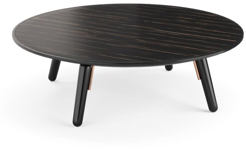 PRADDY Круглый деревянный журнальный столик для гостиной Hyde Tr026 - Вид №1